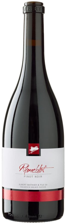 Rhoneblut AOC EW -T- Pinot Noir de Salquenen Albert Mathier 50cl CAx12