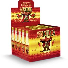 Zekilla Portionen -T- Zimtlikör mit Chili 2cl CAx25