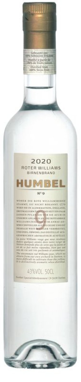 Humbel Roter Williams Nr. 9 -T- Birnenbrand 50cl CAx3