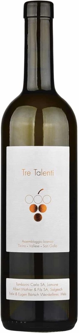Tre Talenti Bianco -T- Merlot / Heida / Pinot Noir Albert Mathier 75cl CAx6