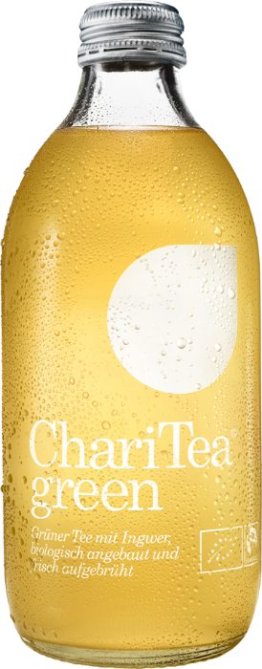 ChariTea Green Bio Grüner Tee Ingwer Honig 33cl HAx20