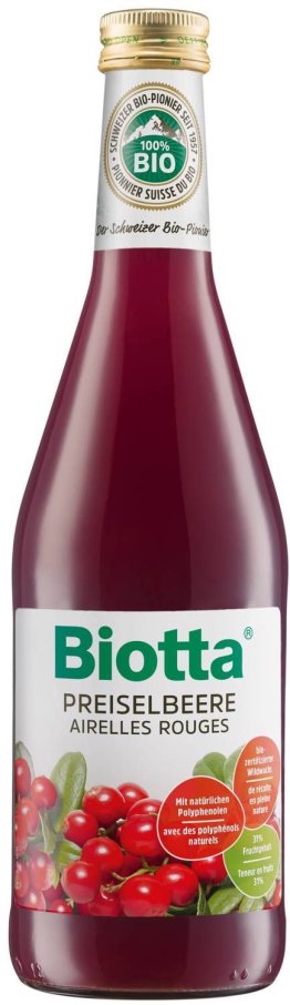Biotta Preiselbeer Plus Bio 50cl CAx6