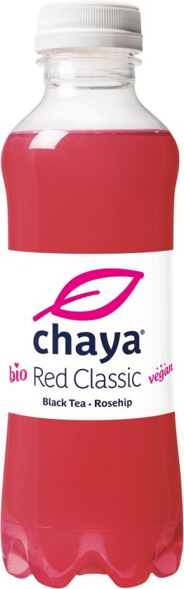 Chaya Red Classic Black Tea Rosehip Bio PET -T- 50cl CAx12