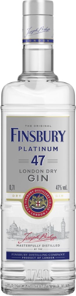 Finsbury Platinum Gin London Dry Gin 70cl CAx6