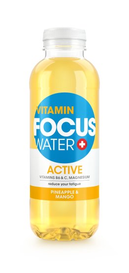 Focuswater ACTIVE Pineapple Mango gelb PET 50cl CAx12