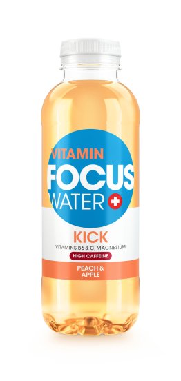Focuswater KICK Pfirsich Apfel PET 50cl CAx12