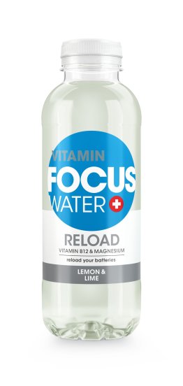 Focuswater RELOAD Lemon & Lime PET 50cl CAx12