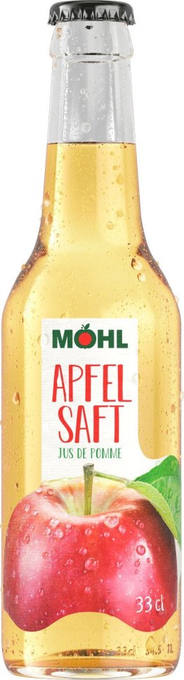Möhl Apfelsaft 100% 33cl HAx24