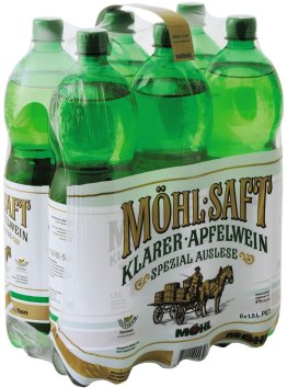 Möhl Apfelwein klar 1,5L Schrumpf-T 150cl CAx6