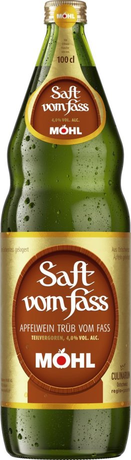 Möhl Saft v.Fass Apfelw. trueb 100cl HAx12