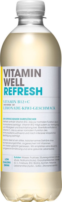 Vitamin Well REFRESH 50 cl Kiwi/Lemon -T- 50cl CAx12