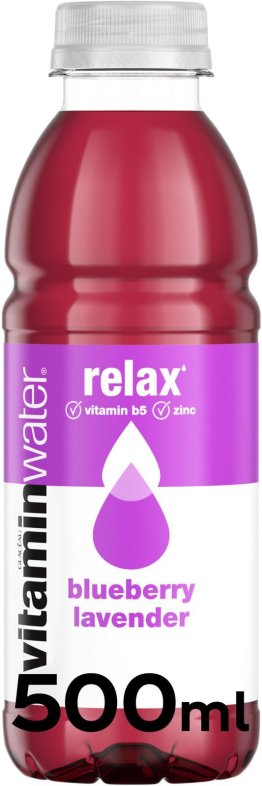 Vitaminwater Relax 50cl blueberry lavender Glacéau -T 50cl CAx12