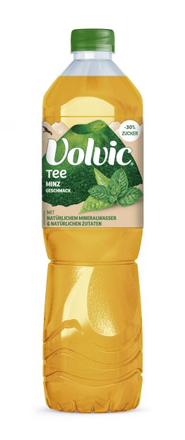 Volvic Thé vert 1,5 Pet Grüntee / Pfefferm. Schrumpf-T- 150cl CAx6
