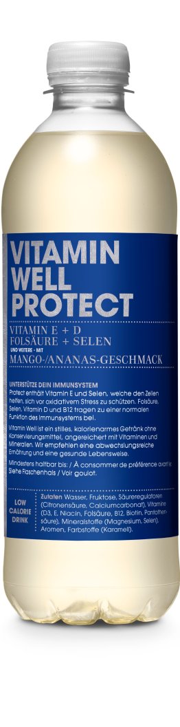 Vitamin Well PROTECT 50 cl Mango Ananas Geschmack 50cl CAx12