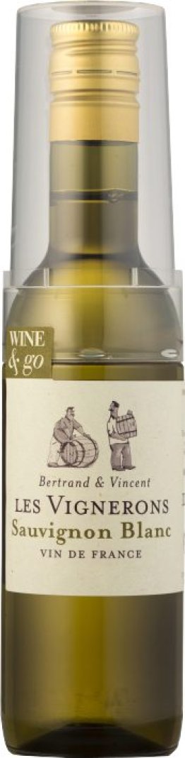 Wine & Go Blanc PET Sauvignon Blanc Vin de France 18.7cl CAx12