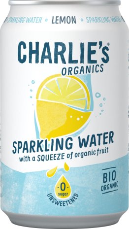 CHARLIE's Organics Lemon Sparkling Water Bio Do EW -T- 33cl CAx12