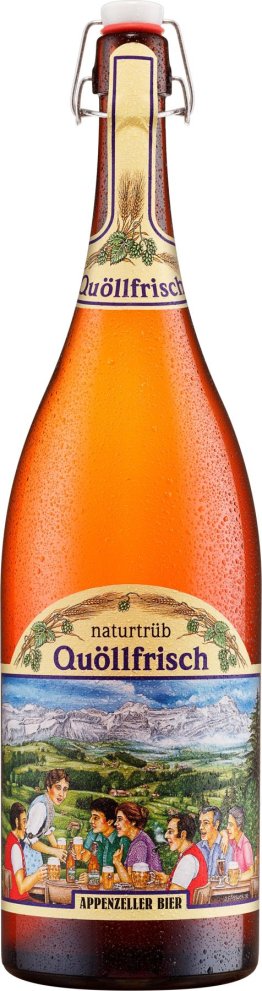 Appenzeller Quöllfrisch naturtrüb Bügel 3L in Holzkiste -T- 300cl KIx1