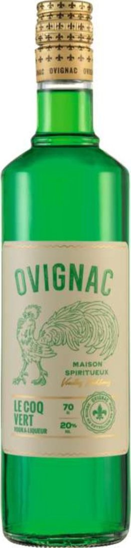 Ovignac Green Vodka Liqueur -T- 70cl CAx6