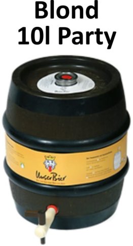 Unser Bier Blond Partyfass - T - (gekühlt) 100cl FAx10