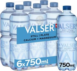 Valser Still Calcium+ Magnesium OHNE Etikett (label free) Schrumpf Pet -T- 75cl CAx6