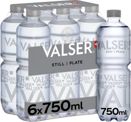 Valser Still OHNE Etikett (Label Free) Schrumpf Pet -T- 75cl CAx6