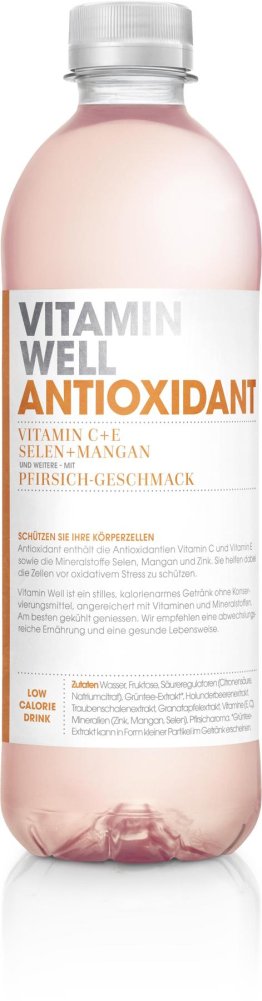 Vitamin Well ANTIOXIDANT 50 cl Pfirsich-Geschmack 50cl CAx12