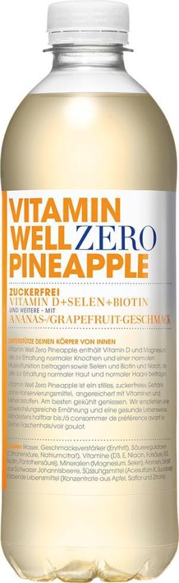 Vitamin Well ZERO Pineapple 50cl-T- 50cl CAx12