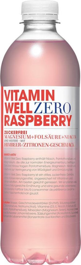 Vitamin Well ZERO Raspberry 50cl-T- 50cl CAx12