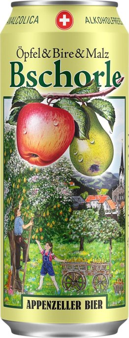 Appenzeller Bschorle alkoholfrei 4x6-Pk -T- Oepfel&Bire&Malz Dose 50cl CAx24
