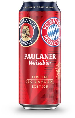 Paulaner FC BAYERN Weissbier Dose -T- Limited Edition Produktion 50cl CAx24