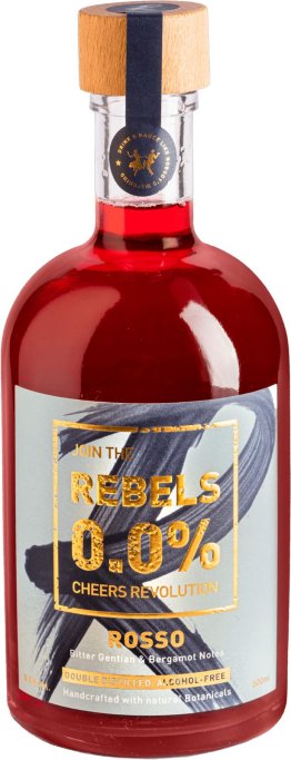 Rebels 0,0% Rosso -T- (Bitter Aperitif Alternativ) 50cl CAx6