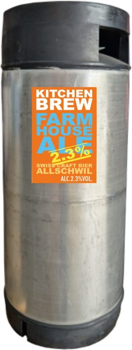 Kitchen Brew Farmhouse Ale 2.3% Cont 19.5L 100cl COx19.5