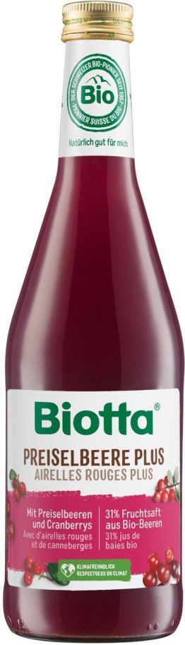 Biotta Preiselbeer Plus Bio 50cl CAx6
