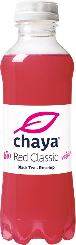 Chaya Red Classic Black Tea Rosehip Bio PET 50cl CAx12