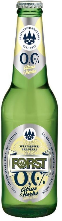 Forst 0.0 Citrus & Herbs alkoholfrei EW 33cl CAx24