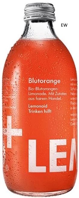 LemonAid Blutorange Bio EW #NEU 12 pack 33cl CAx12