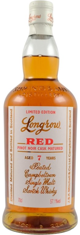 Longrow Red 7 Years Single Malt Pinot Noir Cask Finish 70cl CAx6