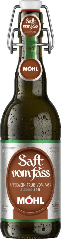 Möhl Saft v.Fass alkoholf. Bügel (Trüb) 50cl HAx15