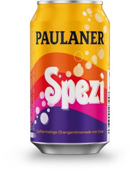 Paulaner SPEZI Dosen - Orangesoda mit Cola 33cl CAx24