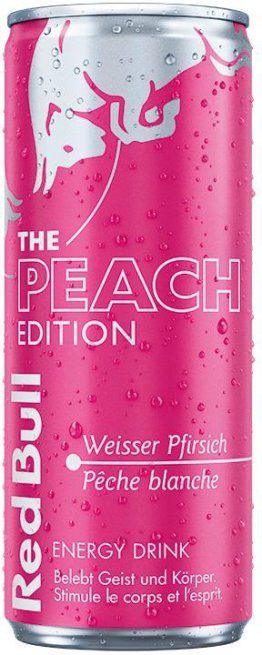 Red Bull The Peach Edition - Weisser Pfirsich #Lieferverzögerung beim Hersteller - ab August verfügbar 25cl CAx24