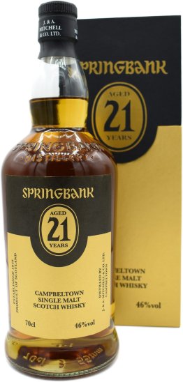 Springbank 21 Years Old Single Malt 70cl CAx6