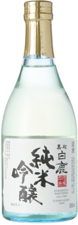 Hakushika Sake Junmai Ginjo 50cl CAx6