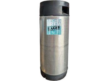 Kitchen Brew LAGER Cont 19.5L past. WEISS DECKEL 100cl COx19.5