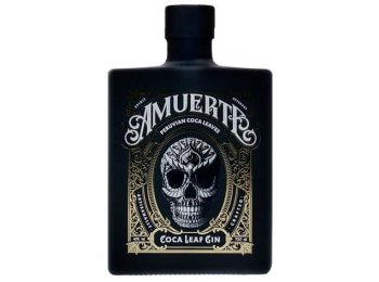 Amuerte Gin Black Bottle Coca Leaf Gin 70cl CAx6