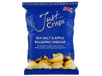 Just Crisps Apple Balsamic Vinegar & Sea Salt 100% British Crisps CAx24