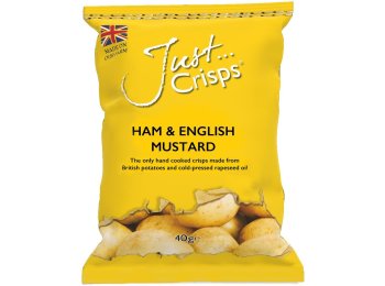 Just Crisps Ham & English Mustard 100% British Crisps CAx24