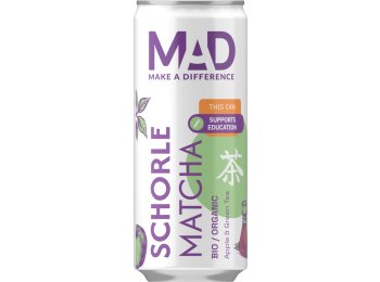 MAD Schorle Matcha Dose Apfel & Grüner Tee 33cl CAx24